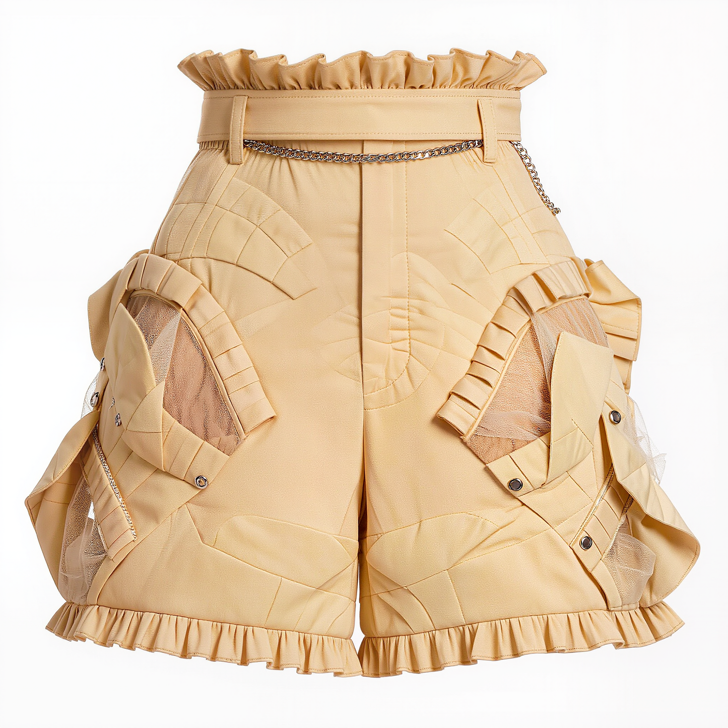Calliope Architectural Paperbag Shorts