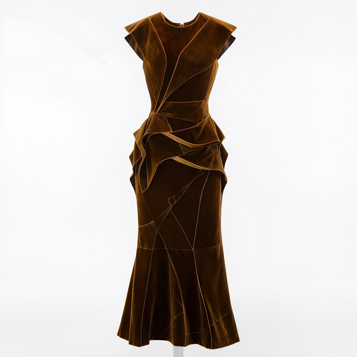 Aurelia Sculptural Velvet Gown