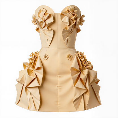 Fleur Origami Bow Mini Dress