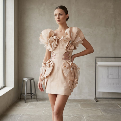 Aurelia Corset Bow Party Dress