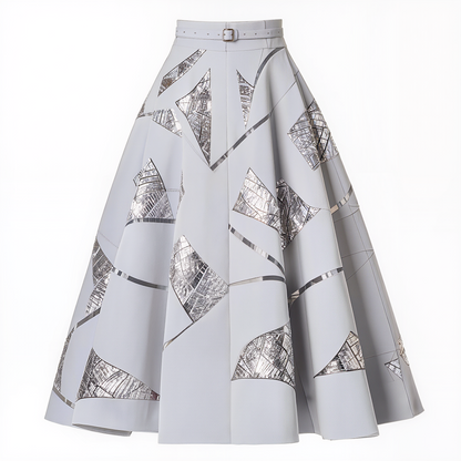 Nova Geometric Shard Skirt