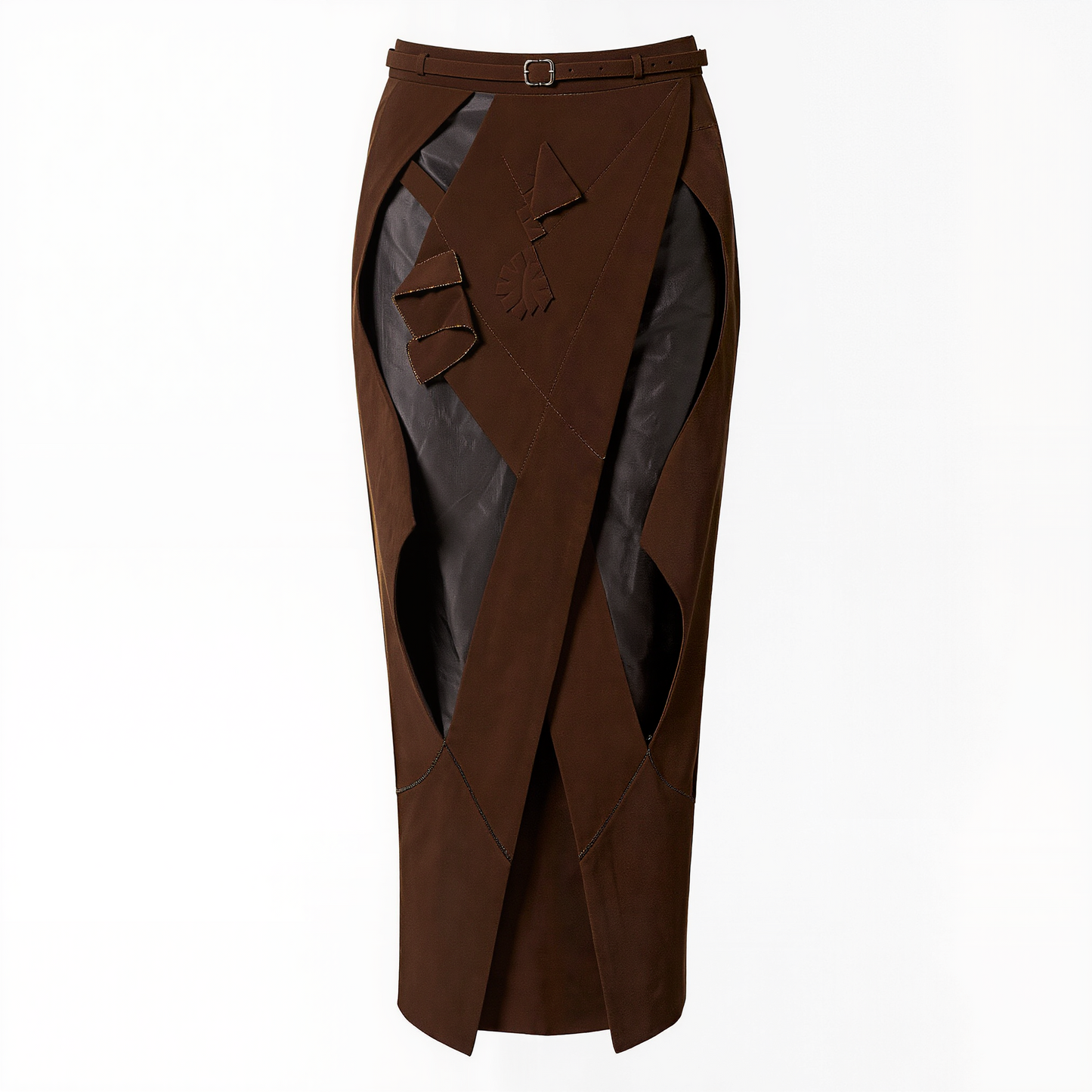 Vesper Architectural Shard Midi Skirt