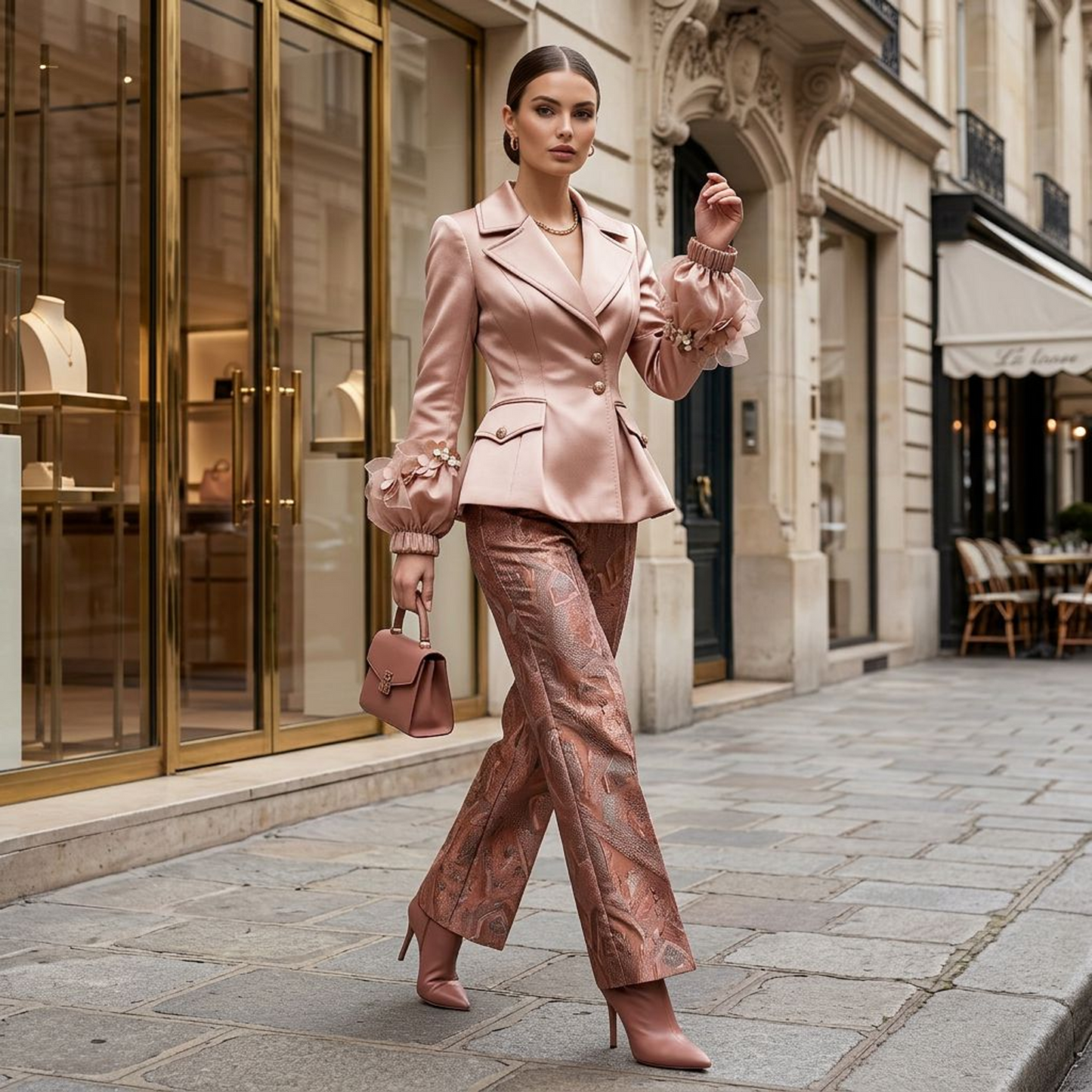 Aurora Blossom Sculptural Blazer