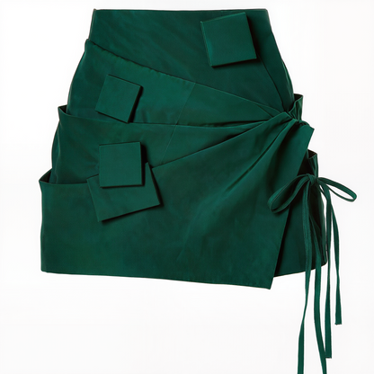 Elowen Sculptural Wrap Mini Skirt