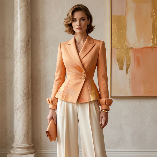 Phoenix Sculptural Peplum Blazer